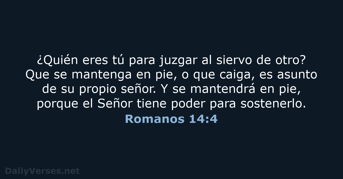 Romanos 14:4 - NVI