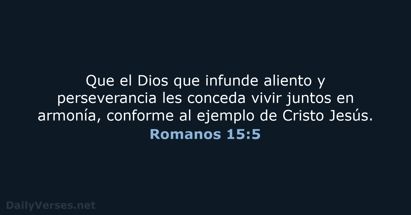Romanos 15:5 - NVI