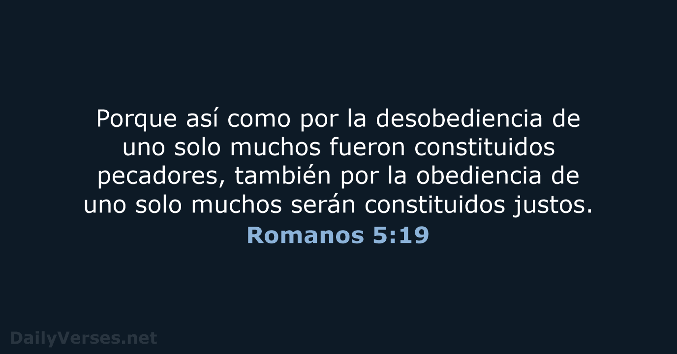 Romanos 5:19 - NVI