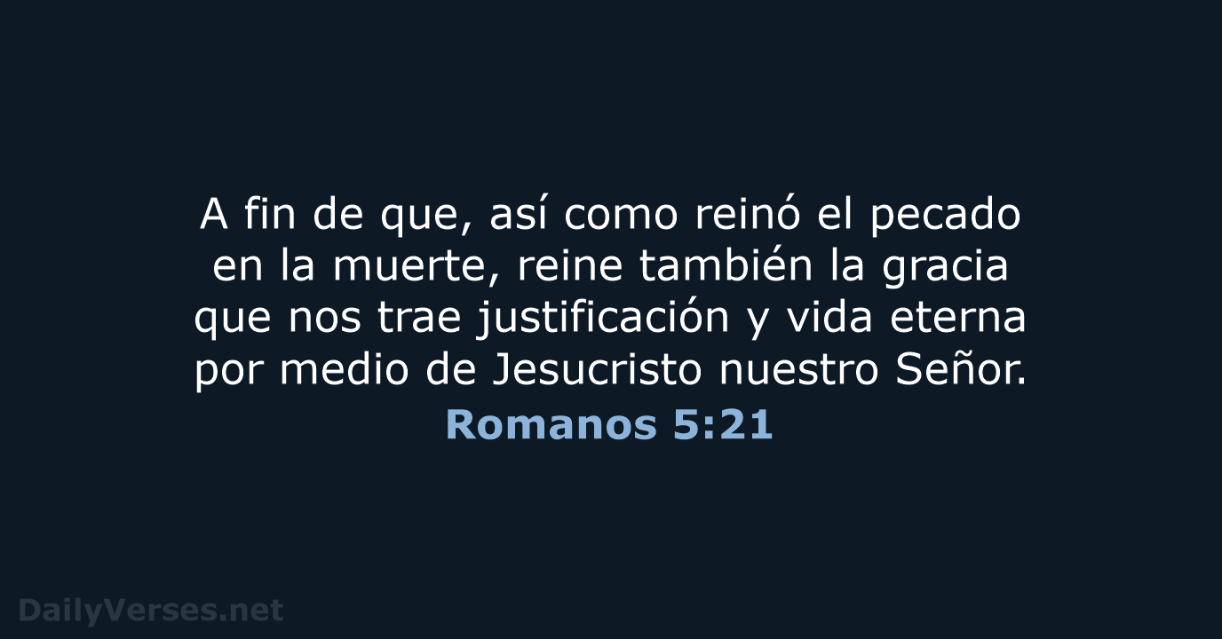 Romanos 5:21 - NVI