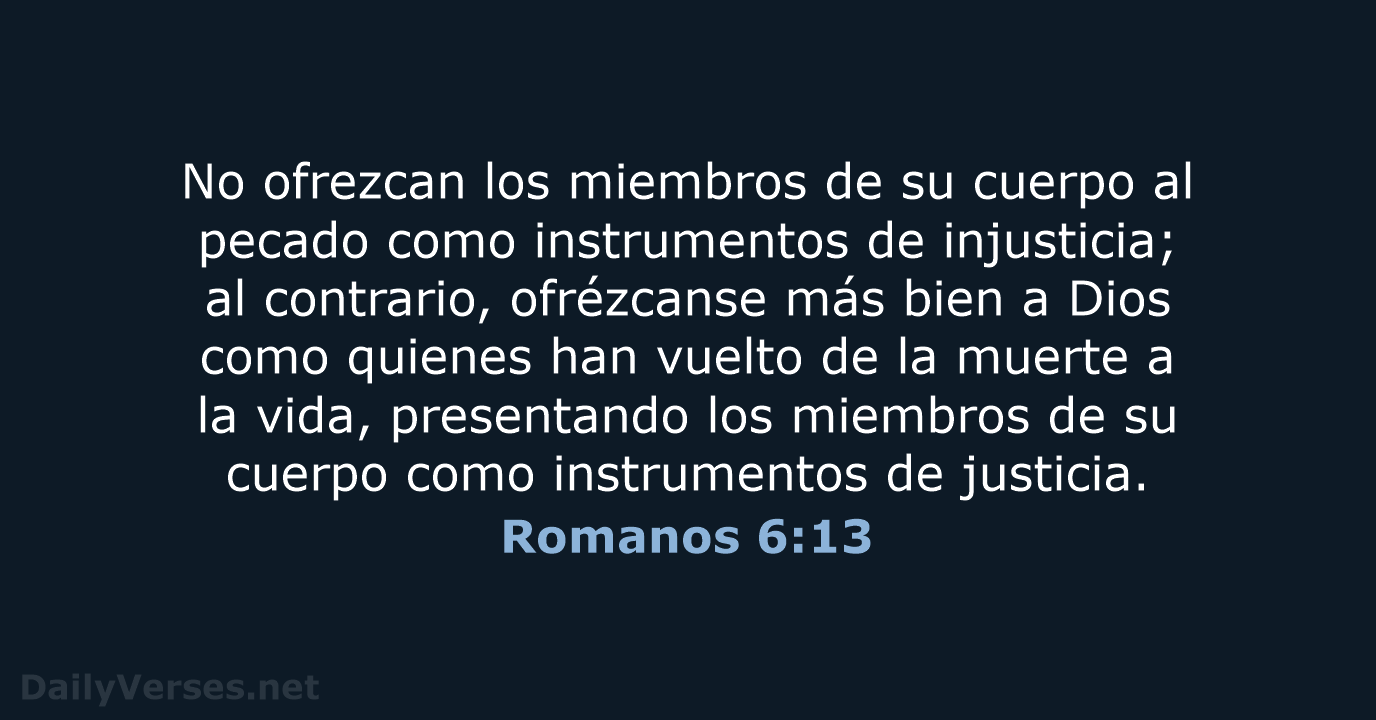 Romanos 6:13 - NVI