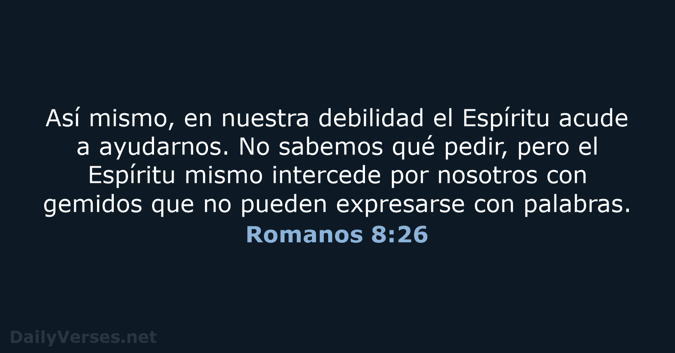 Romanos 8:26 - NVI