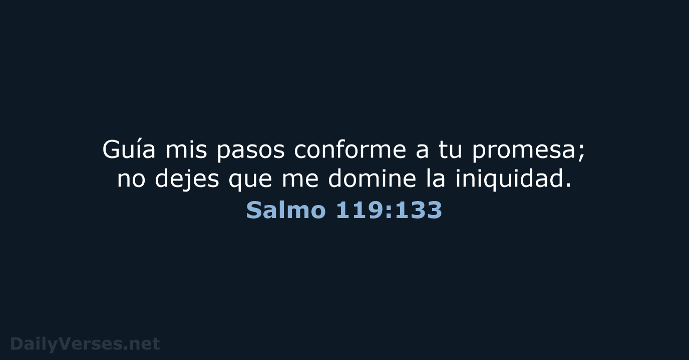 Salmo 119:133 - NVI