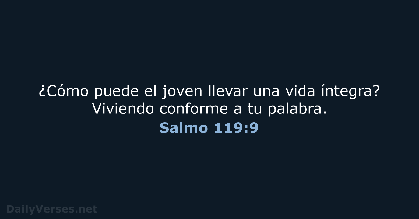 Salmo 119:9 - NVI