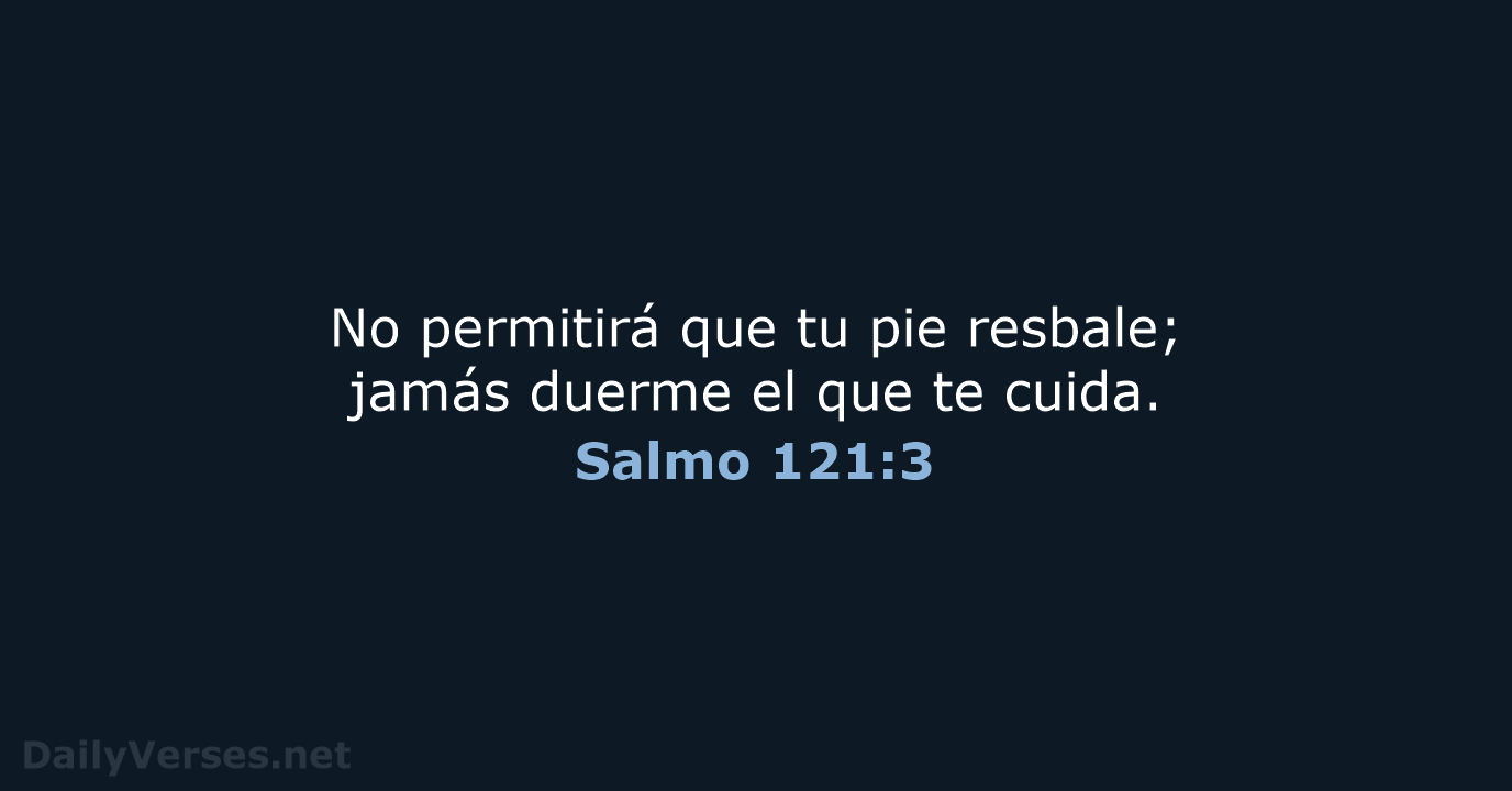 Salmo 121:3 - NVI