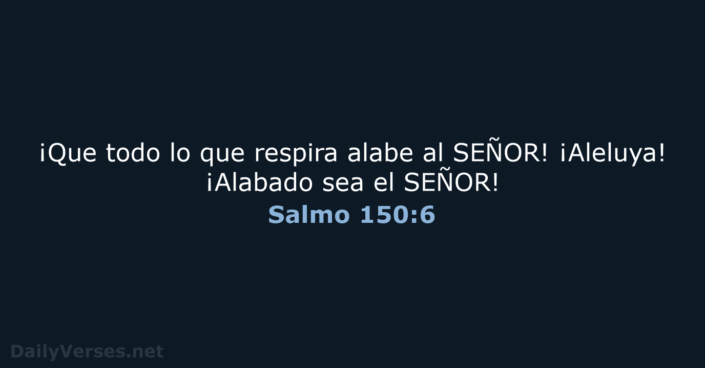 Salmo 150:6 - NVI