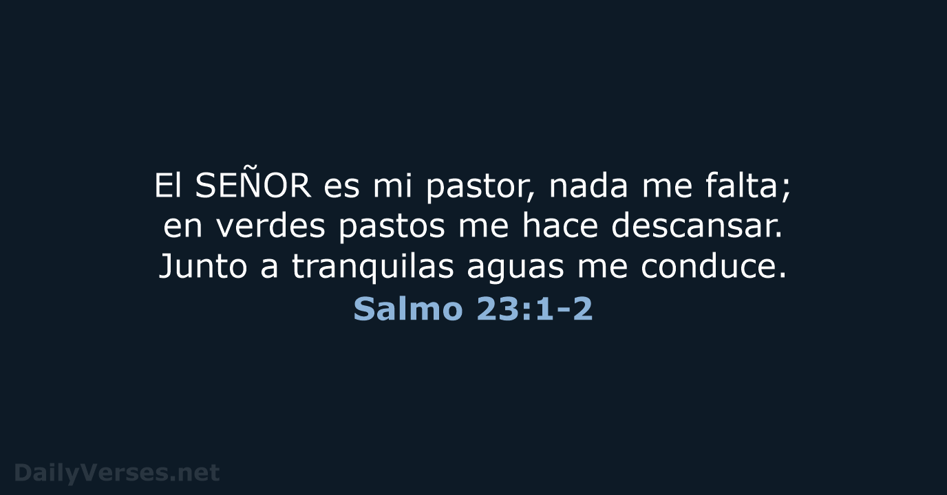 Salmo 23:1-2 - NVI