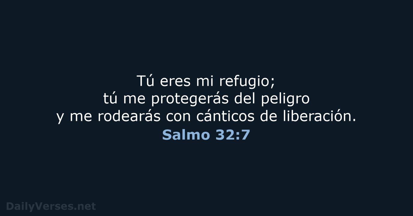 Salmo 32:7 - NVI