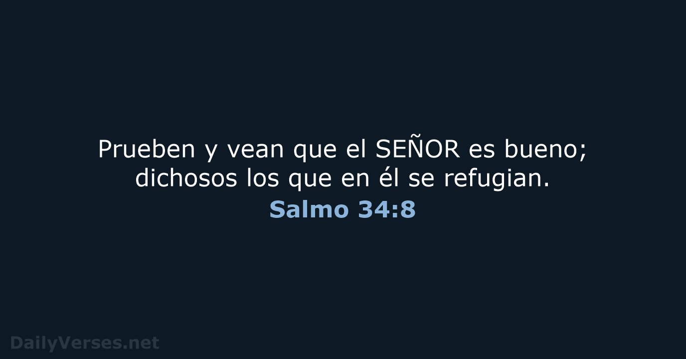 Salmo 34:8 - NVI