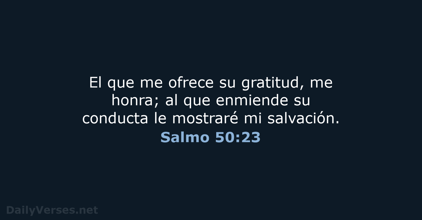 Salmo 50:23 - NVI