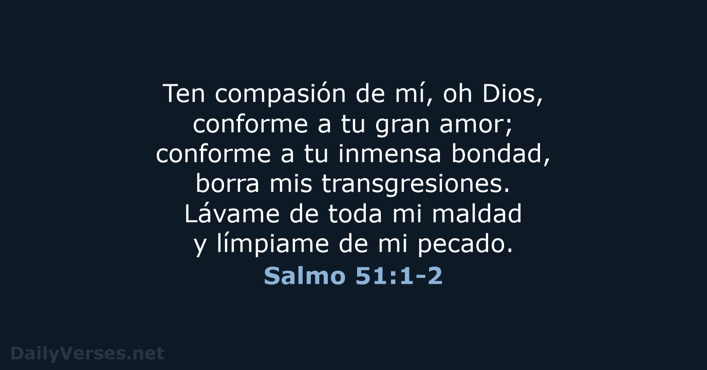 Salmo 51:1-2 - NVI