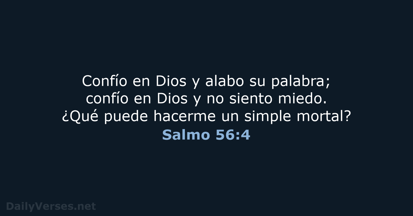 Salmo 56:4 - NVI