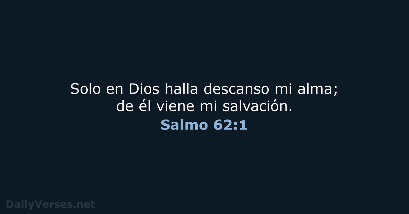 Salmo 62:1 - NVI