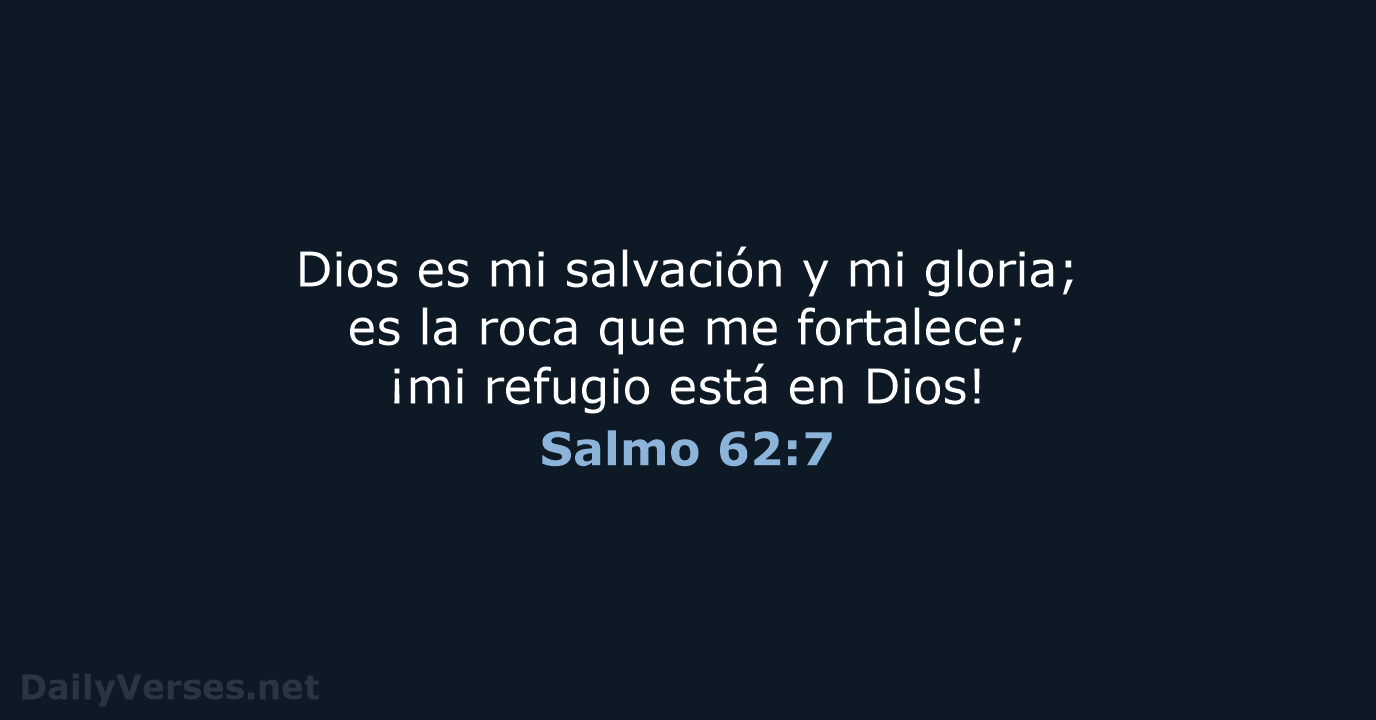 Salmo 62:7 - NVI
