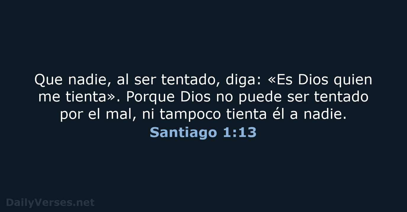 Santiago 1:13 - NVI