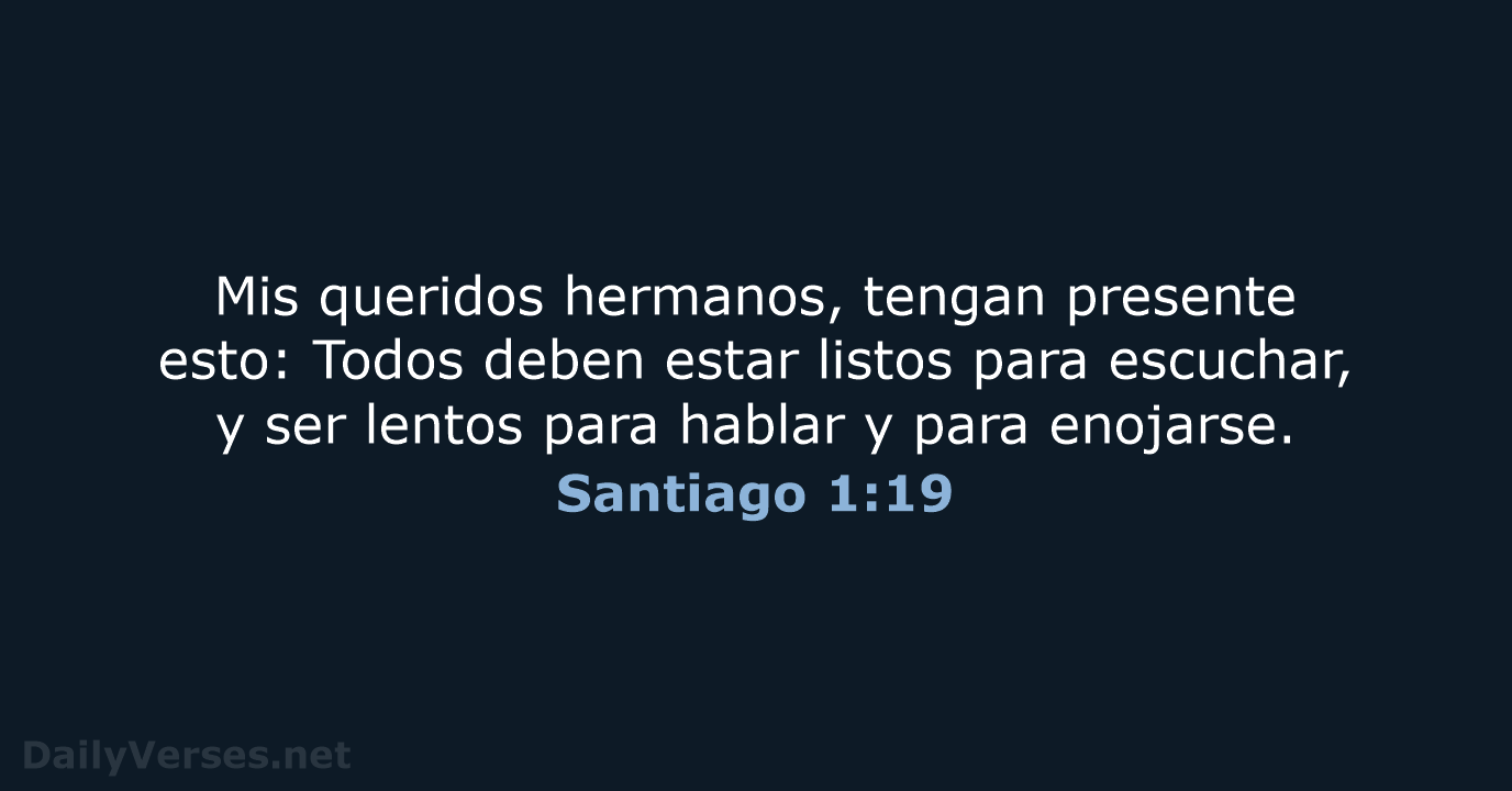 Santiago 1:19 - NVI