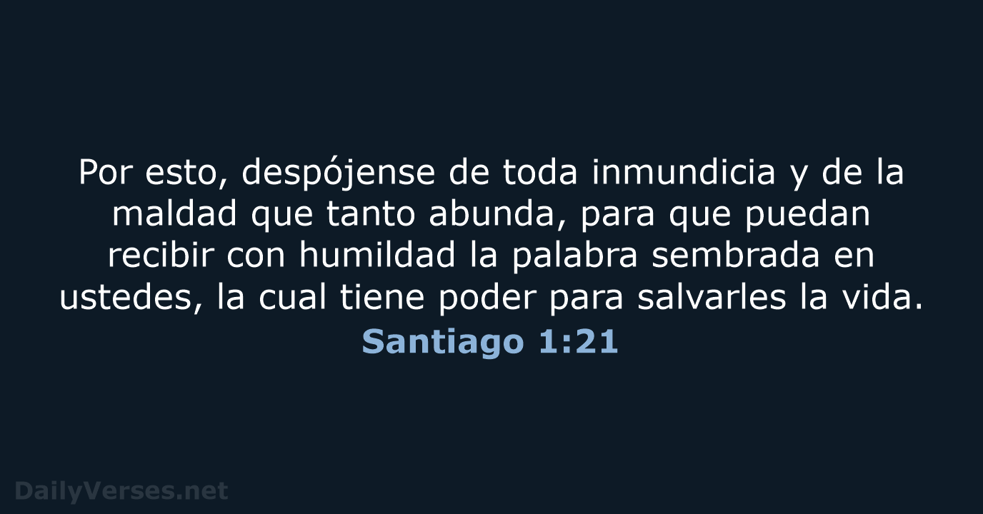 Santiago 1:21 - NVI