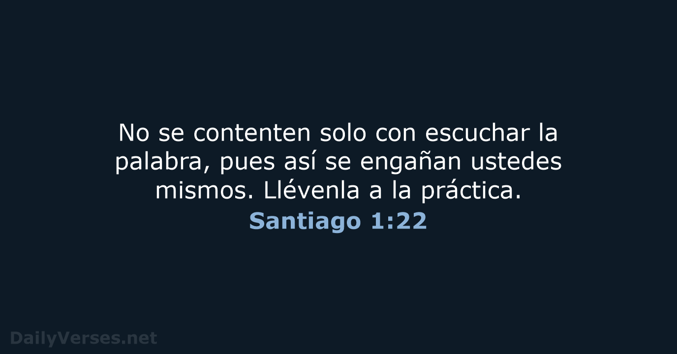 Santiago 1:22 - NVI