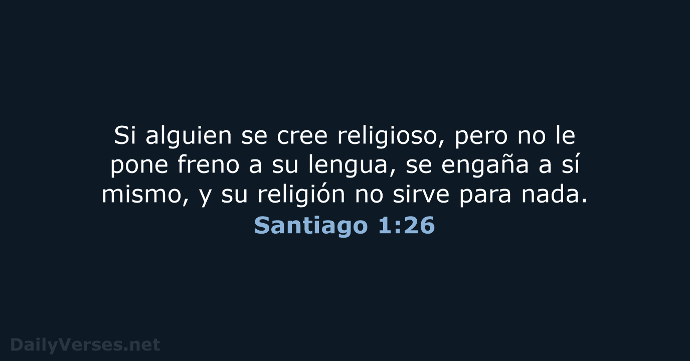 Santiago 1:26 - NVI