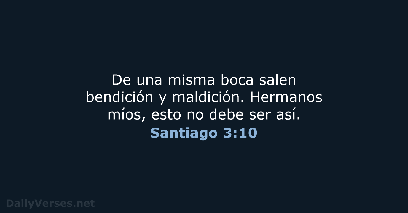 Santiago 3:10 - NVI