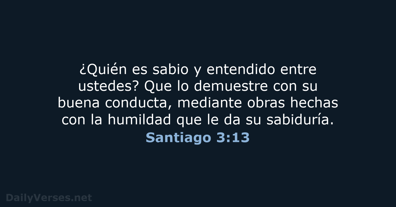 Santiago 3:13 - NVI