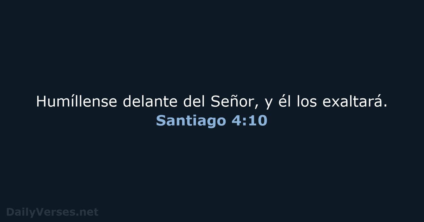 Santiago 4:10 - NVI