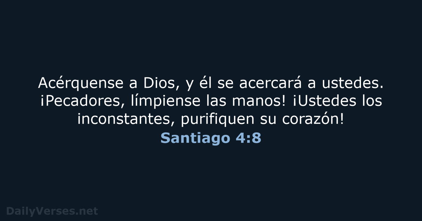 Santiago 4:8 - NVI