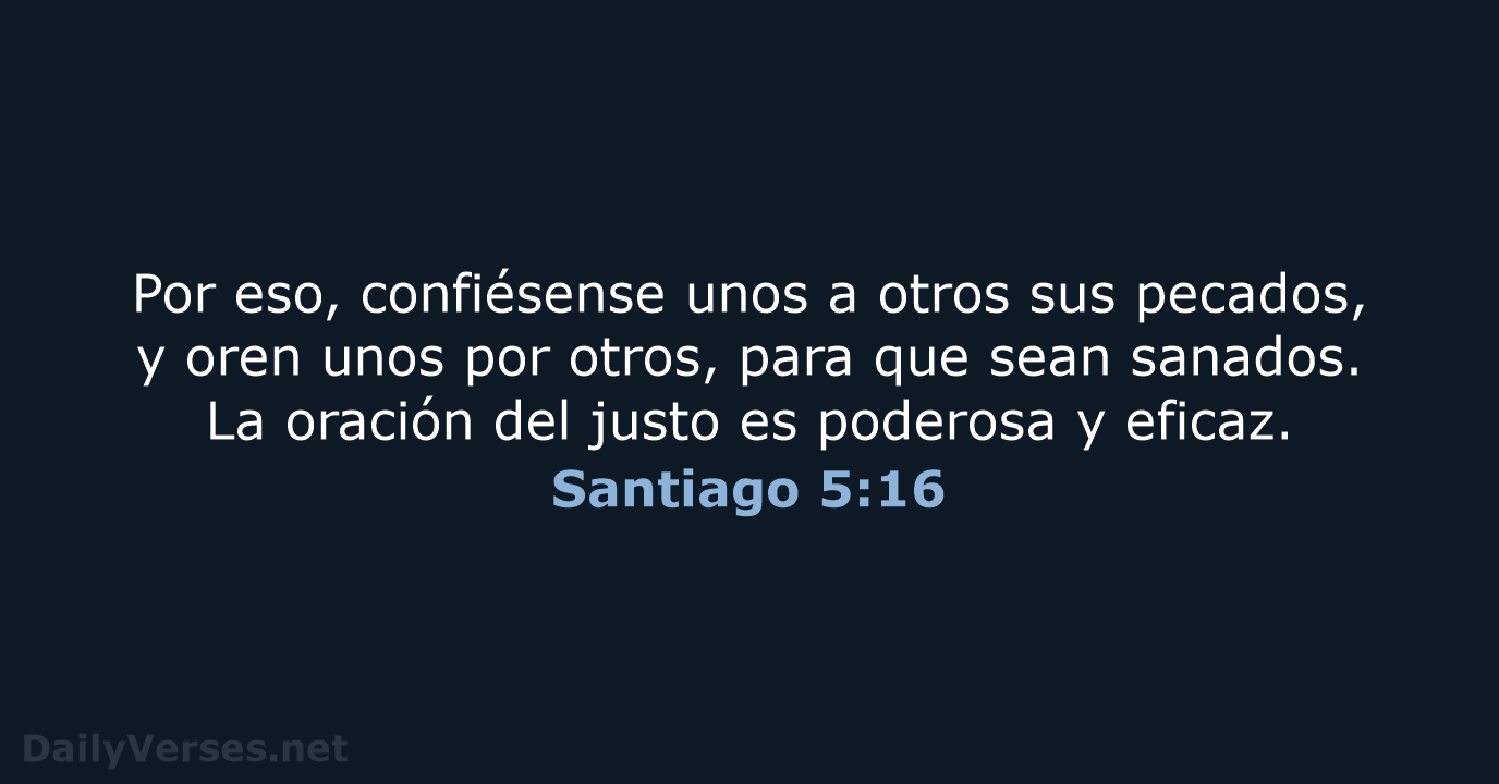 Santiago 5:16 - NVI