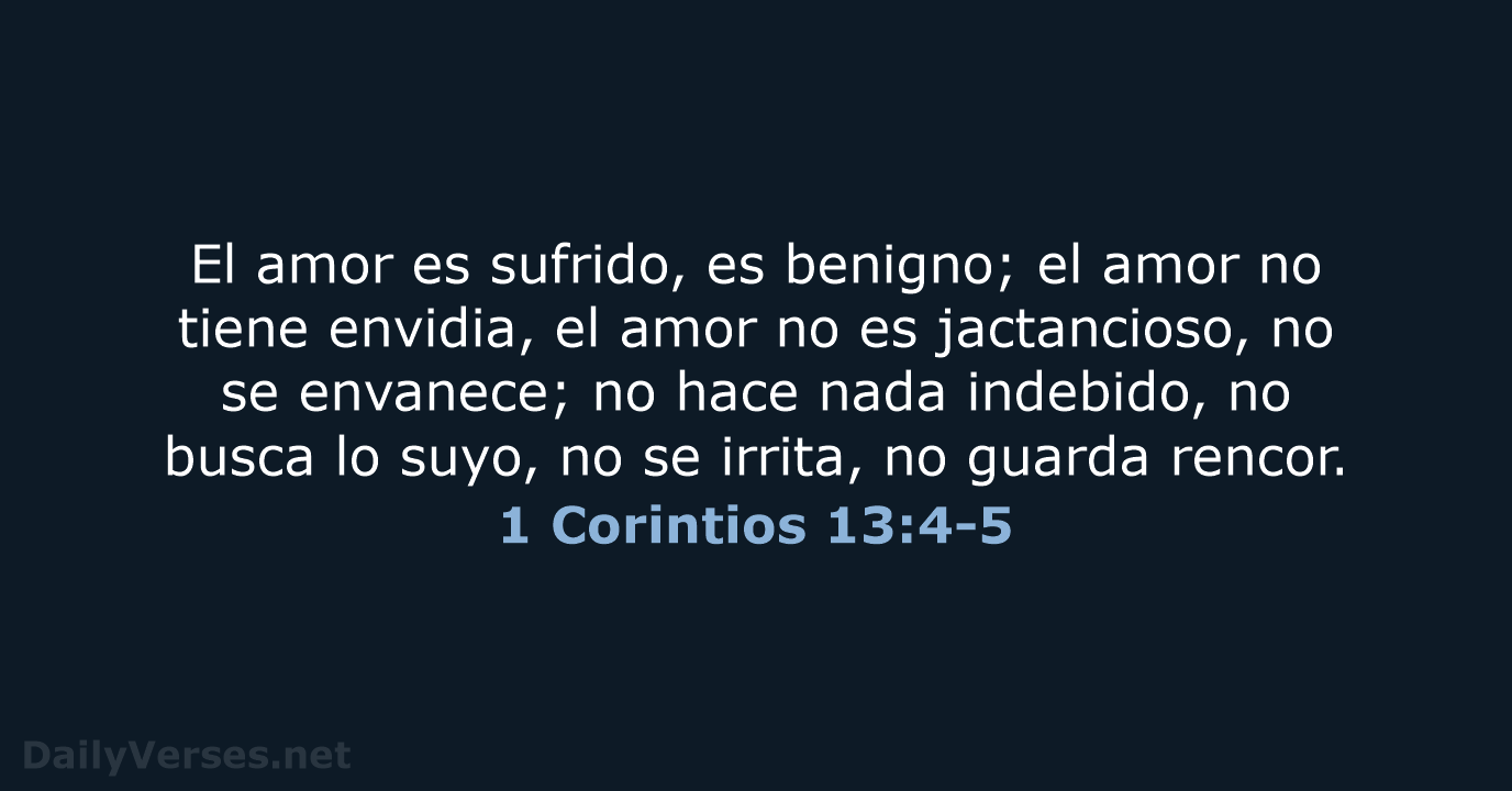 1 Corintios 13:4-5 - RVR60