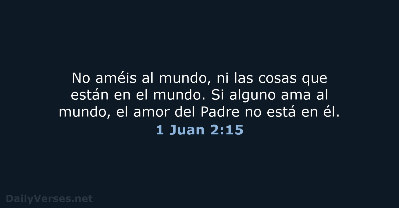1 Juan 2:15 - RVR60