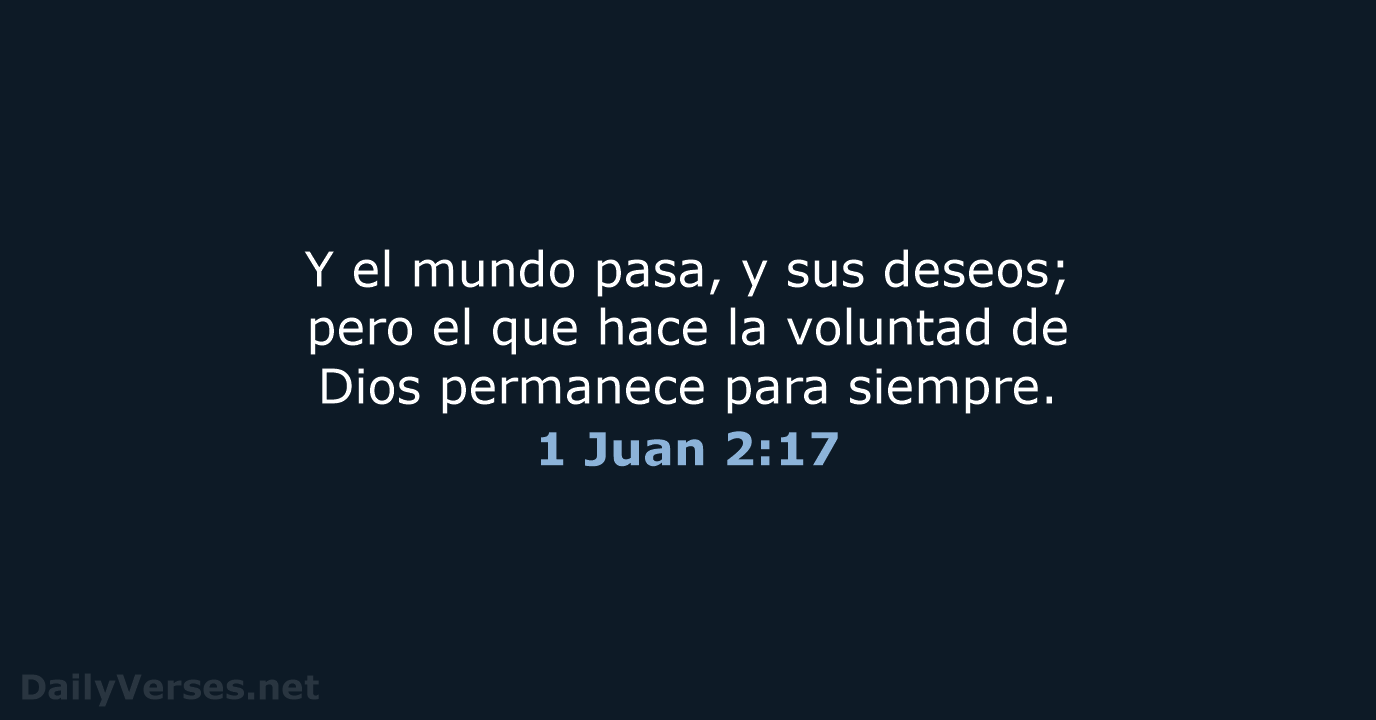 1 Juan 2:17 - RVR60