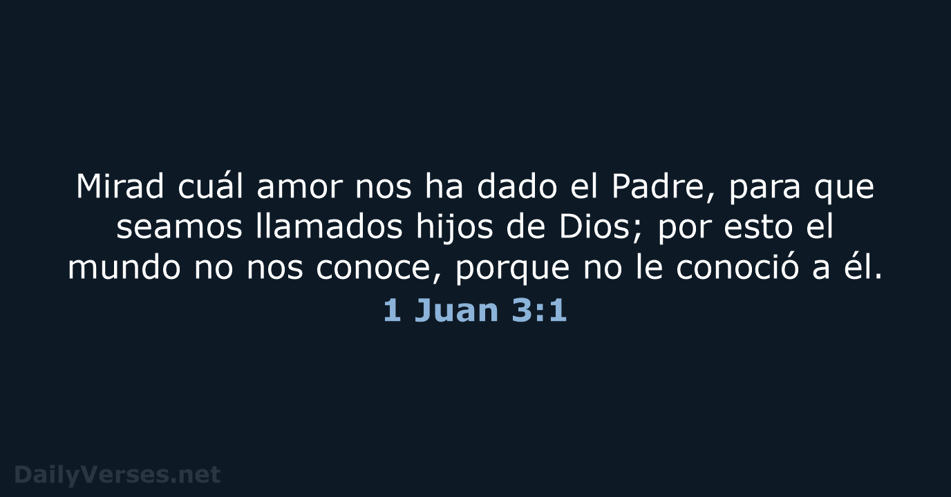 1 Juan 3:1 - RVR60