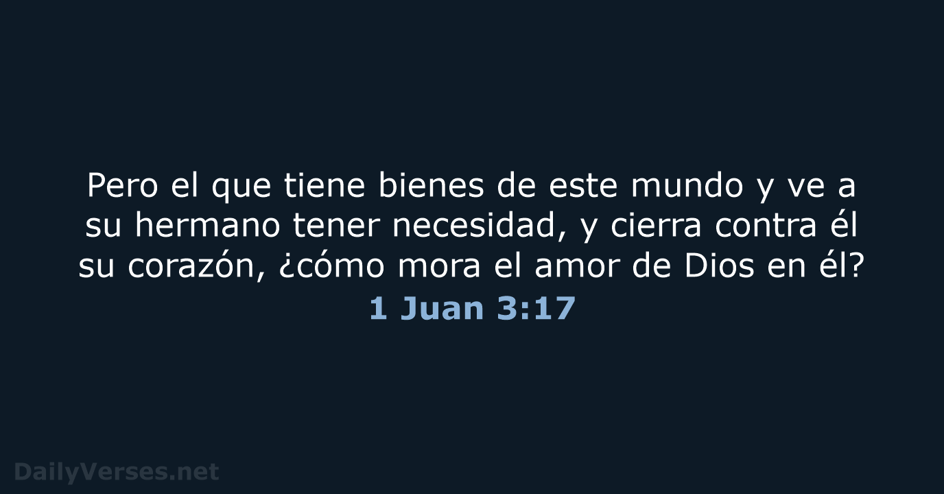 1 Juan 3:17 - RVR60
