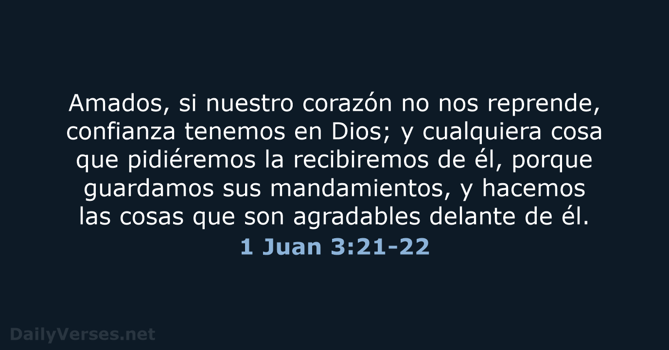1 Juan 3:21-22 - RVR60