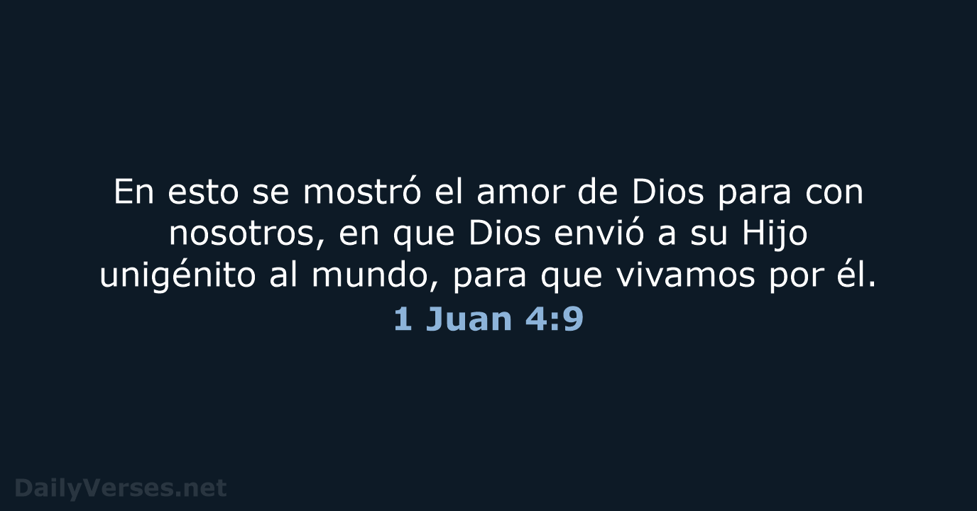 1 Juan 4:9 - RVR60