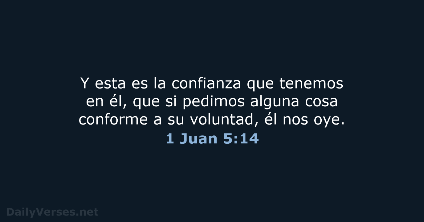1 Juan 5:14 - RVR60