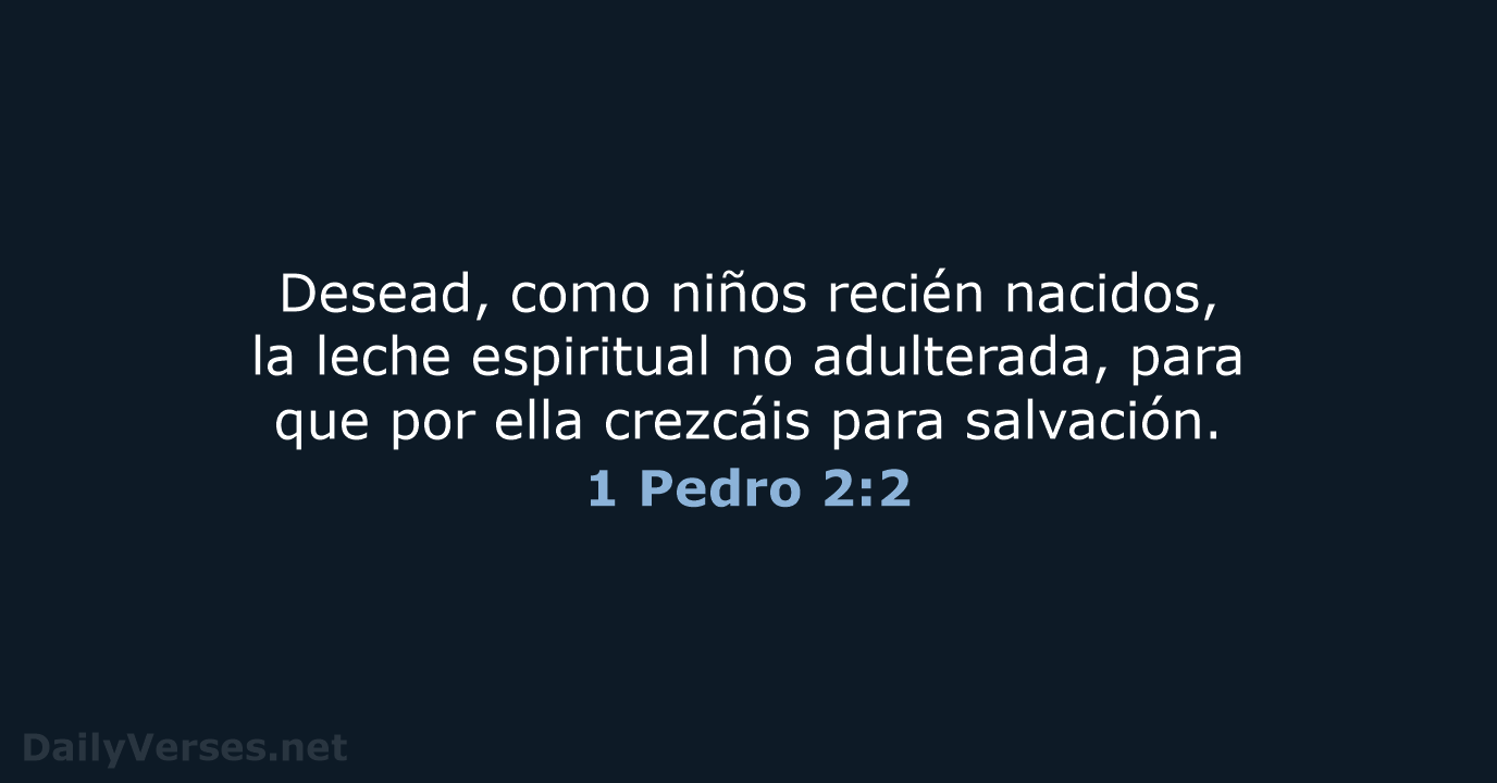 1 Pedro 2:2 - RVR60