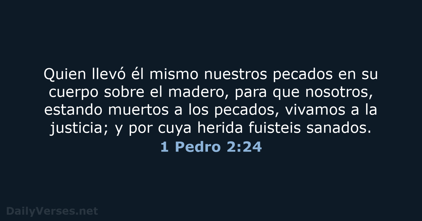 1 Pedro 2:24 - RVR60