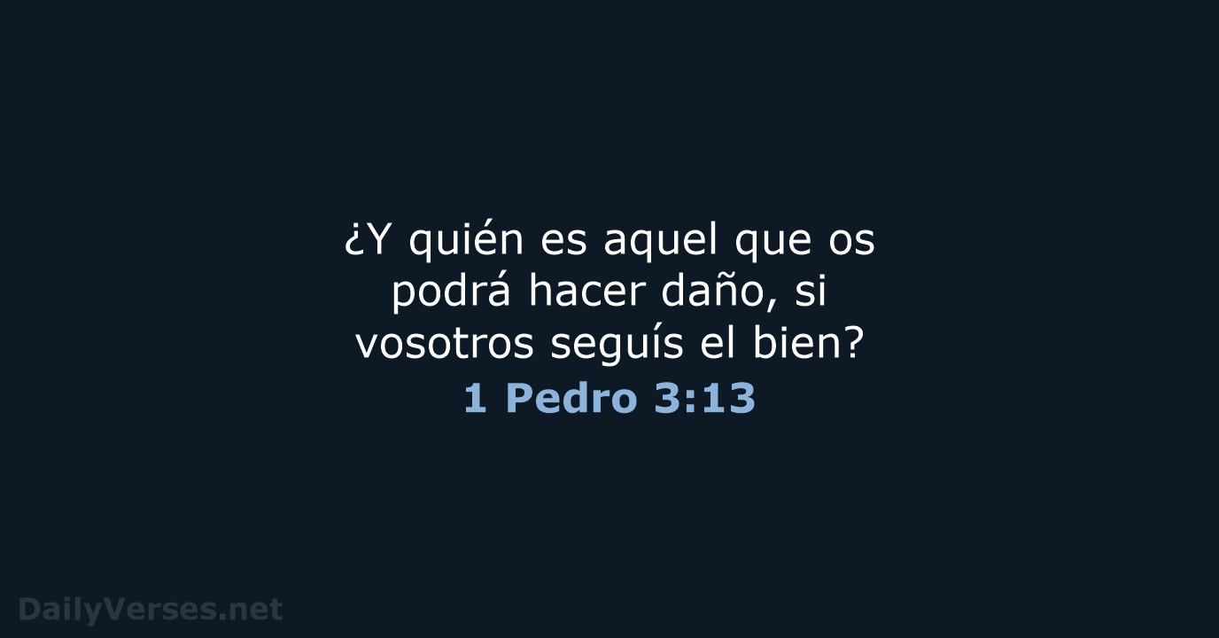 1 Pedro 3:13 - RVR60