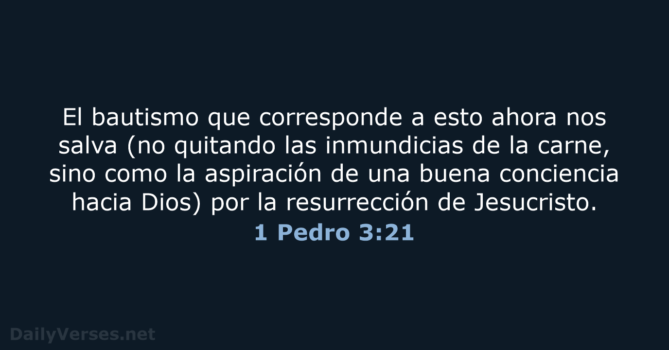 1 Pedro 3:21 - RVR60