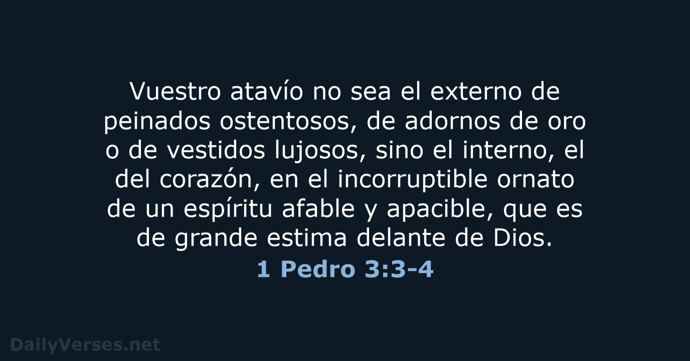 1 Pedro 3:3-4 - RVR60