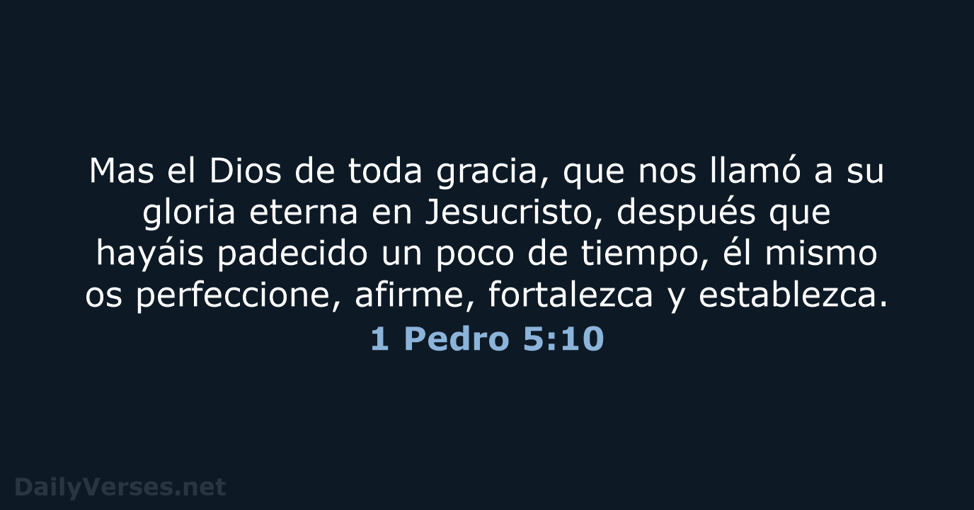 1 Pedro 5:10 - RVR60