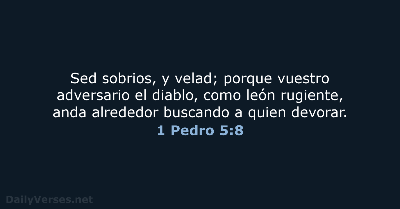 1 Pedro 5:8 - RVR60