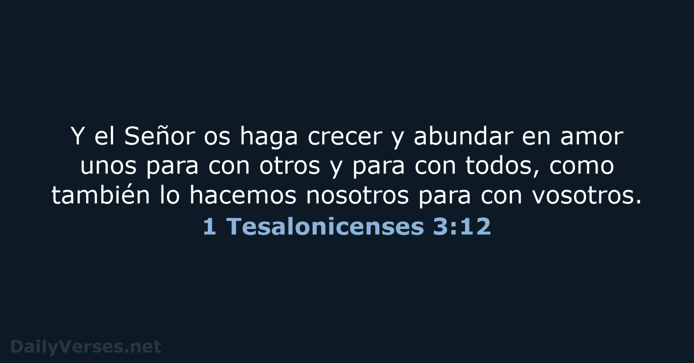 1 Tesalonicenses 3:12 - RVR60