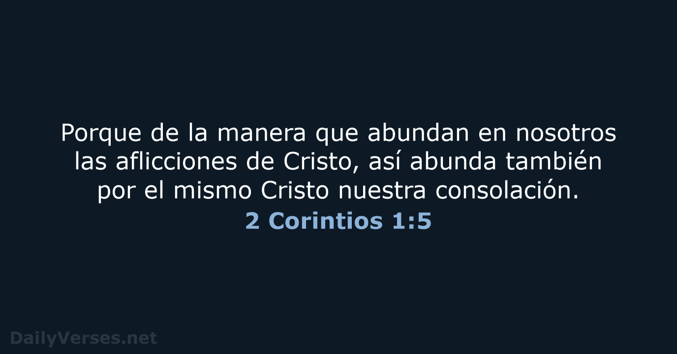 2 Corintios 1:5 - RVR60