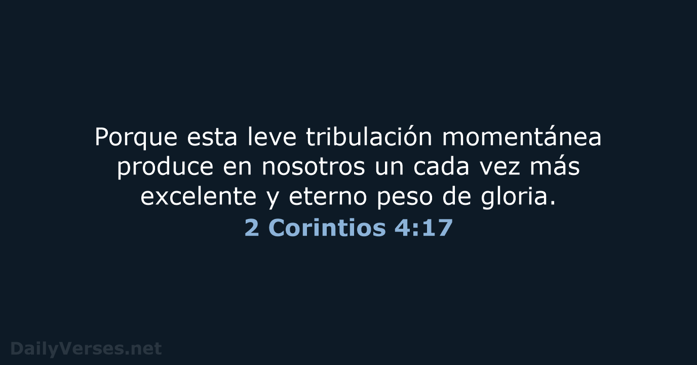 2 Corintios 4:17 - RVR60