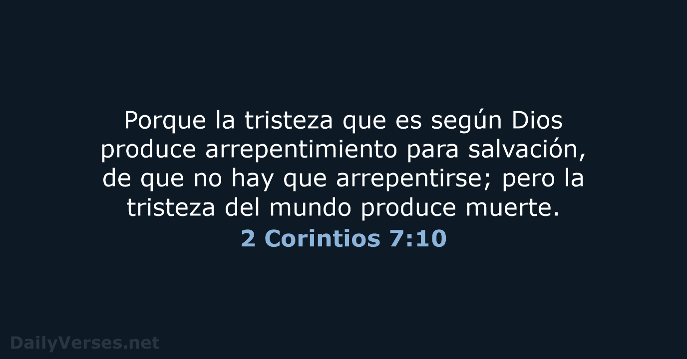 2 Corintios 7:10 - RVR60