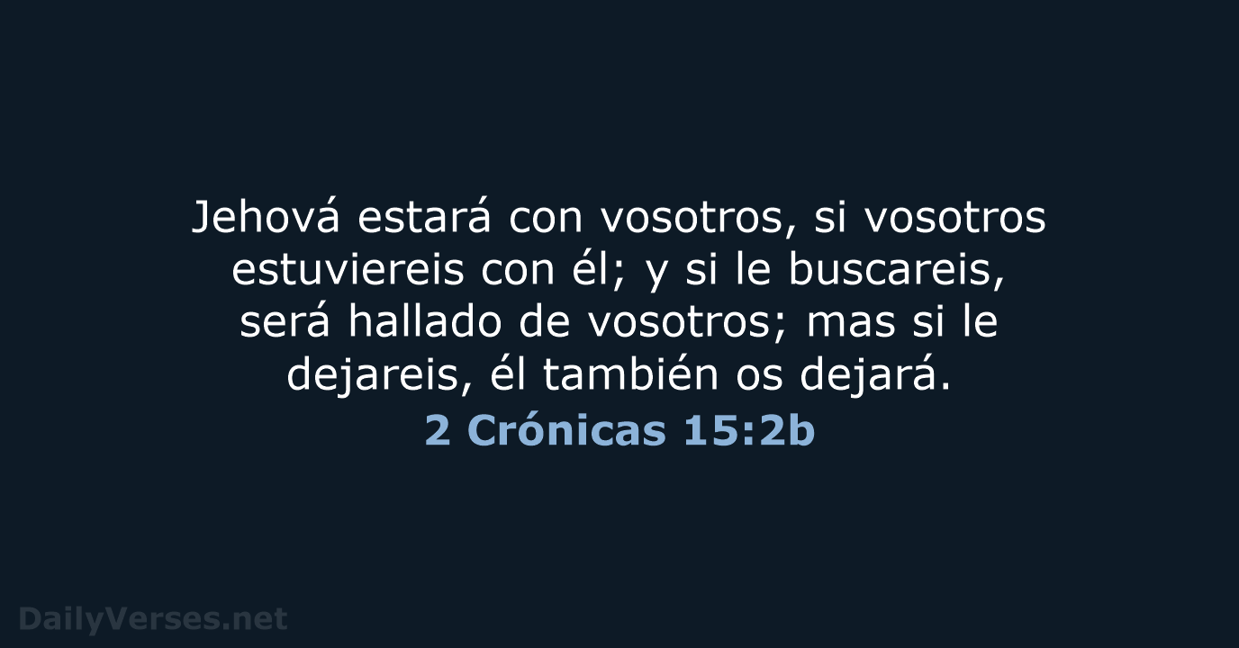 2 Crónicas 15:2b - RVR60