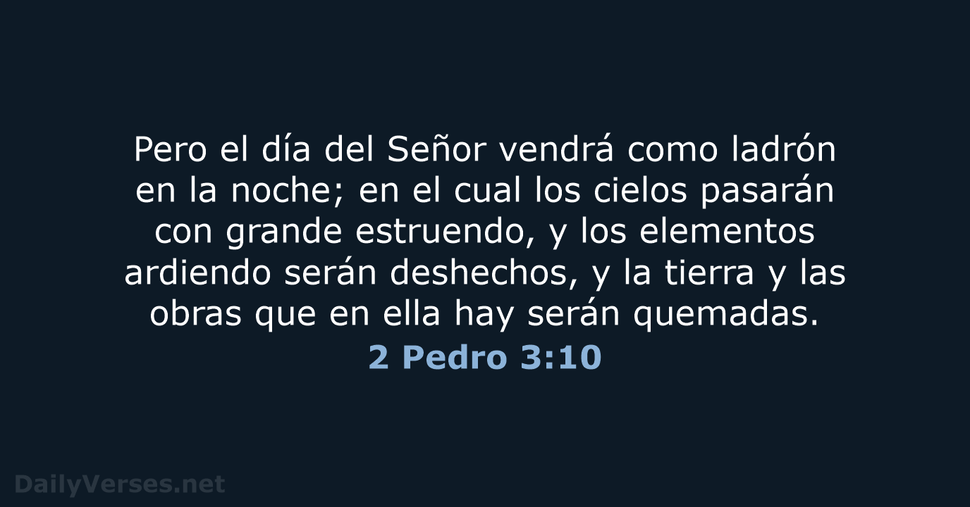 2 Pedro 3:10 - RVR60