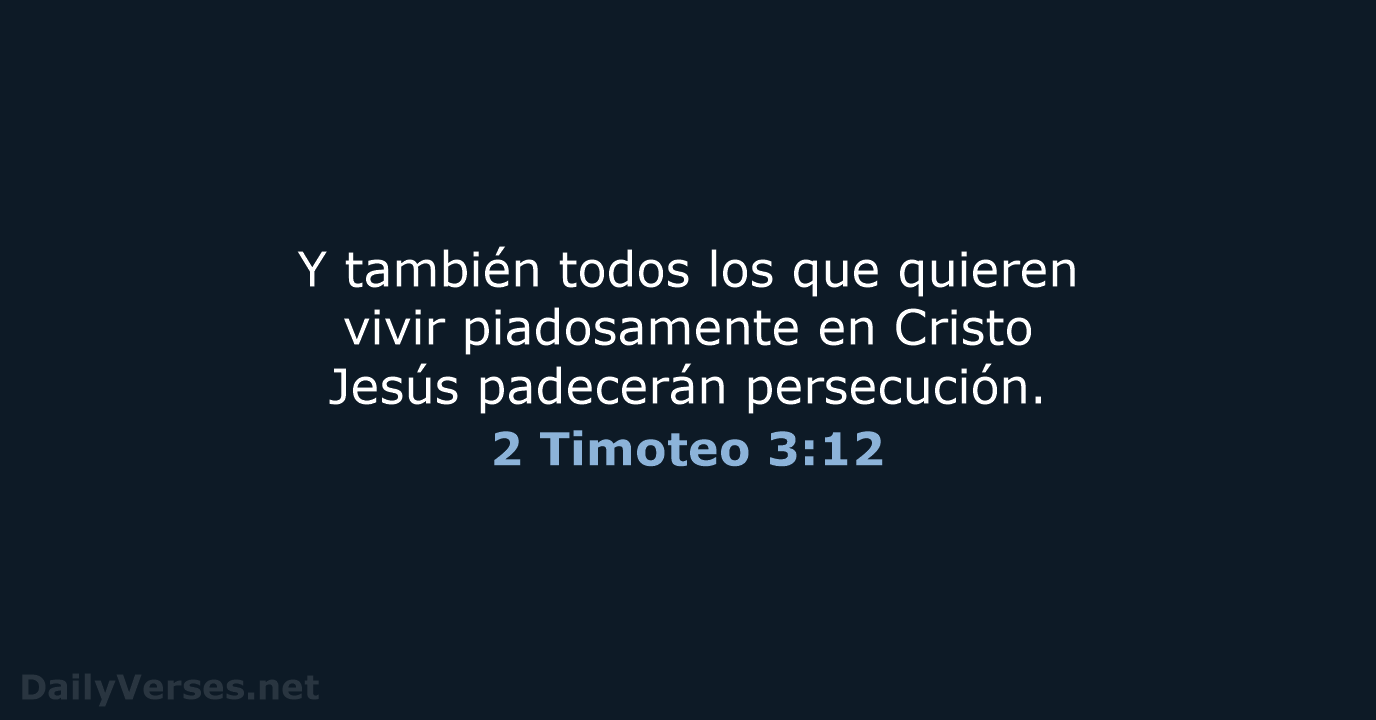 2 Timoteo 3:12 - RVR60